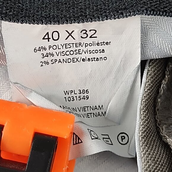 Haggar Men's Straight Fit Brown (Taupe) Straight Fit Slacks Size 40X32 - Picture 11 of 12